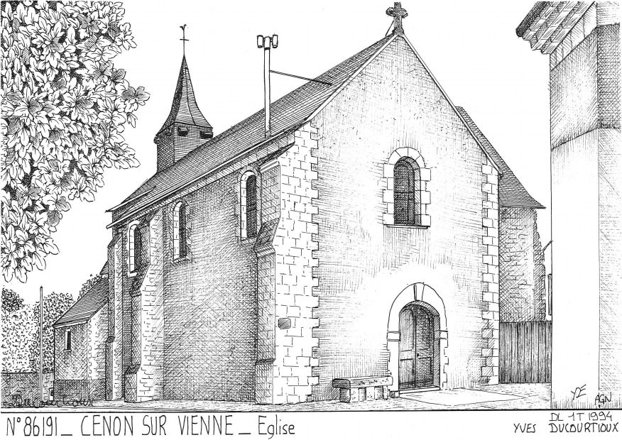 N 86191 - CENON SUR VIENNE - église